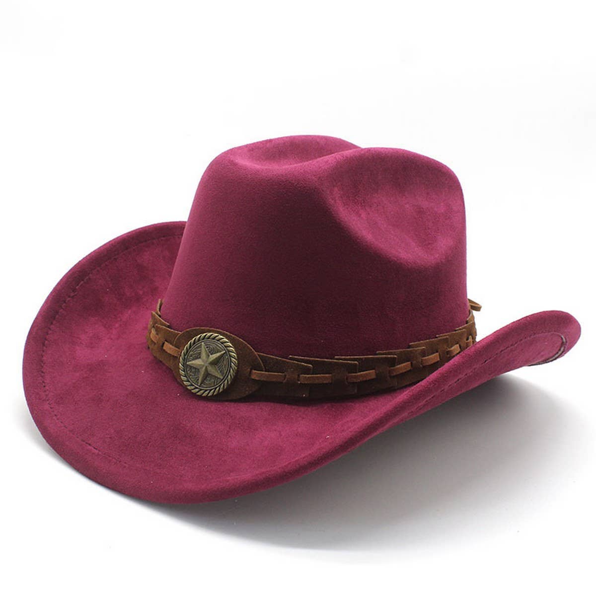SUEDE FELT HAT COWBOY HAT MEN'S WOOL HAT FELT HAT_CWAH2510