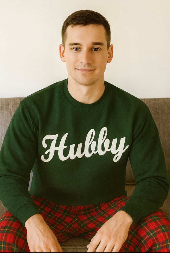 Hubby crewneck, snow fleece SWEATSHIRT