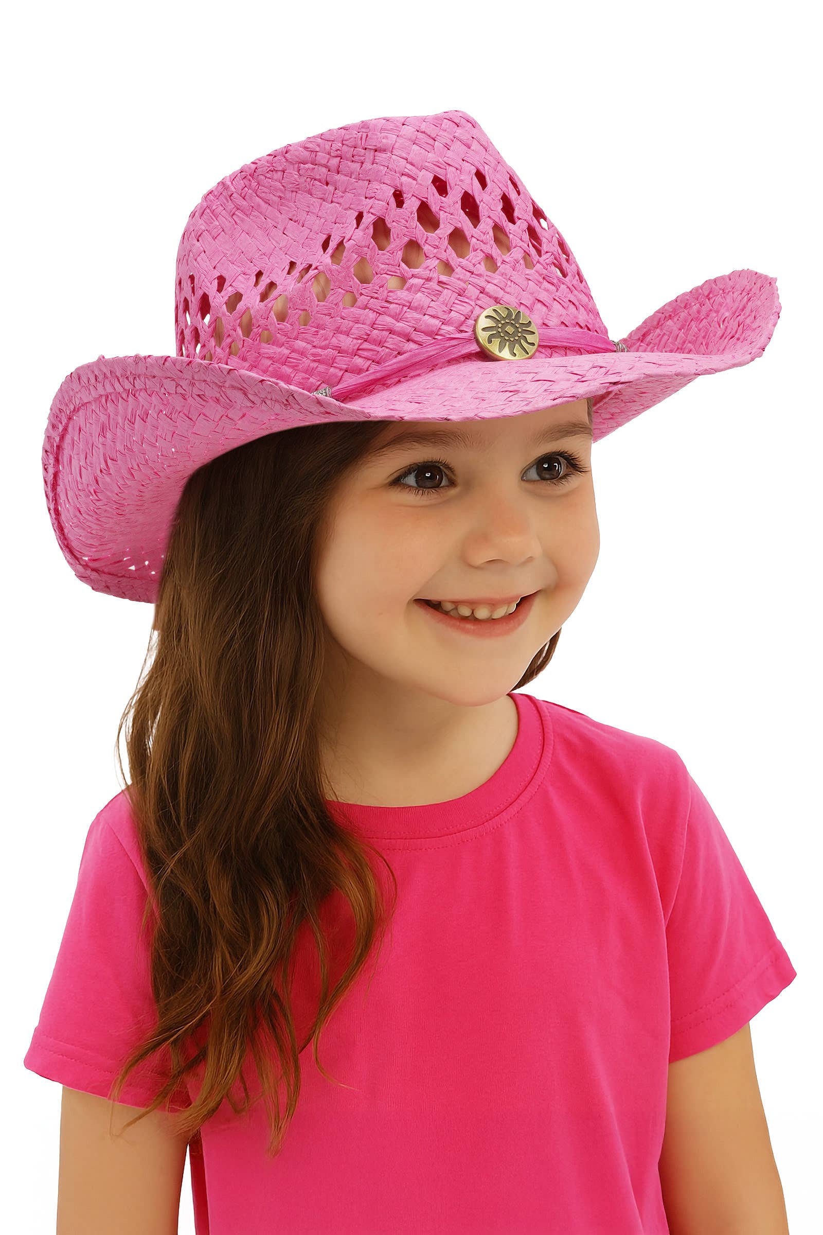 Kids Monochrome Straw Cowboy Hat – Texas Life Outfitters
