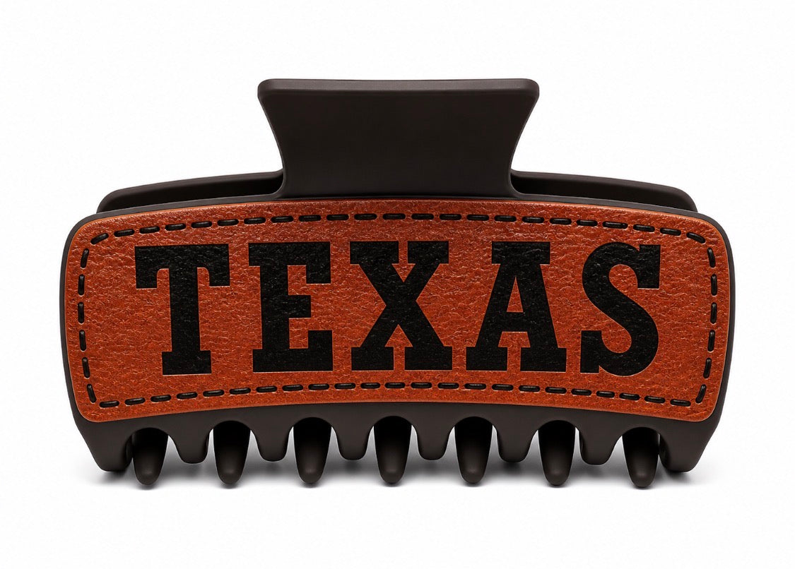 Western  Texas 3.25" Hair Claw Clips