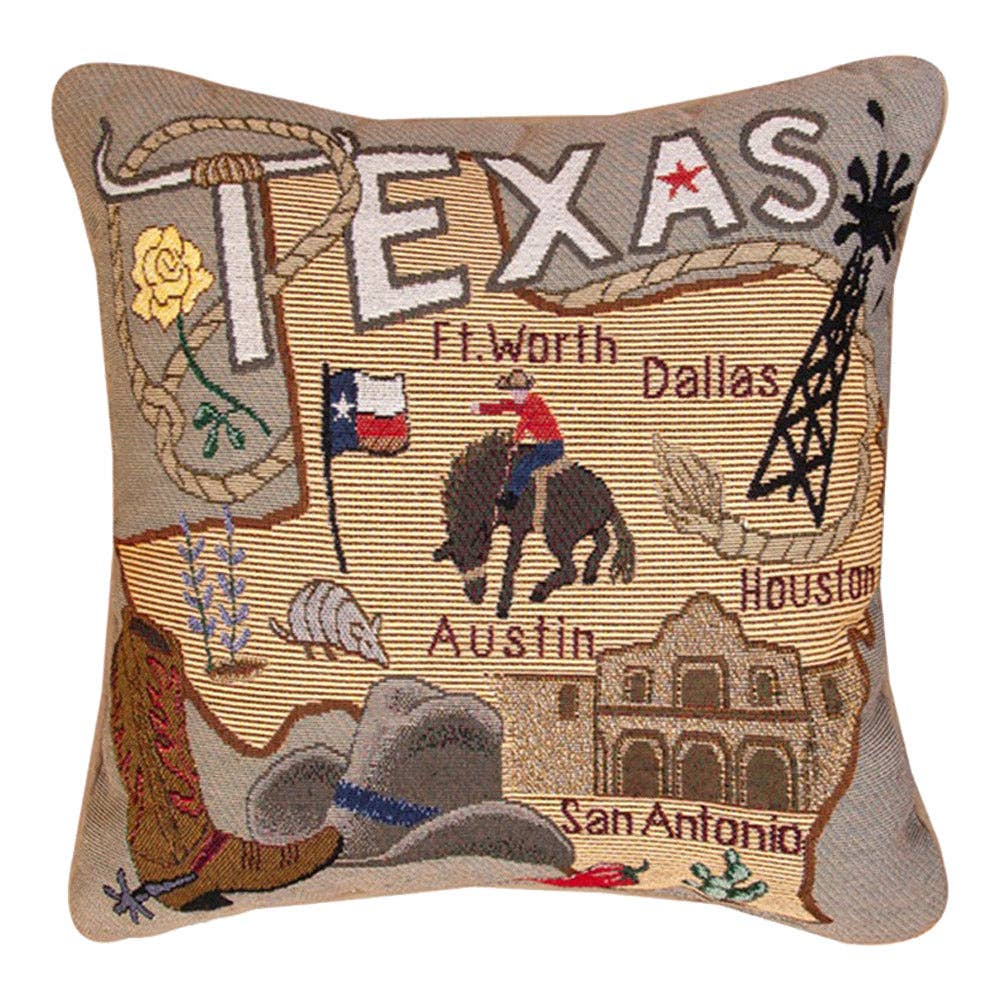 State To State-Texas-17x17 Pillow