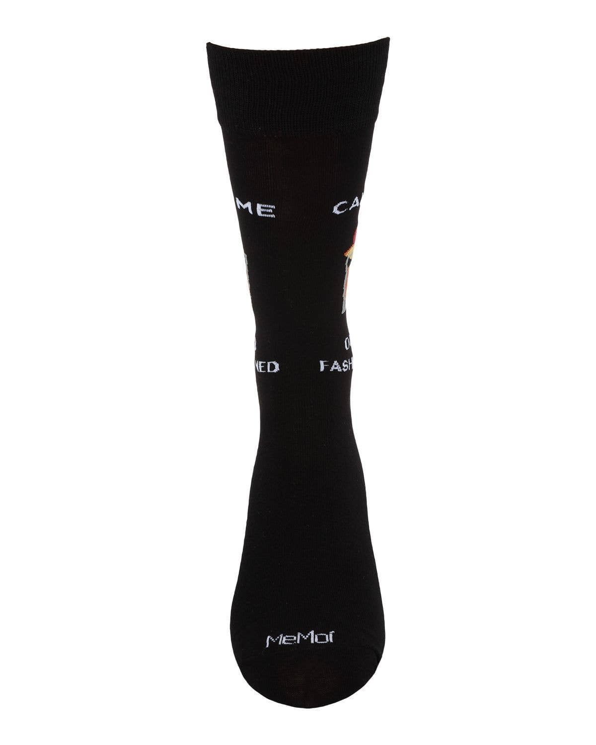 MeMoi Old Fashioned Mens Bamboo Crew Sock