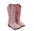 Kids Texas Pink Glitter, Cowboy Boots
