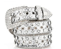 Rhinestone Cowboy Belt Silver