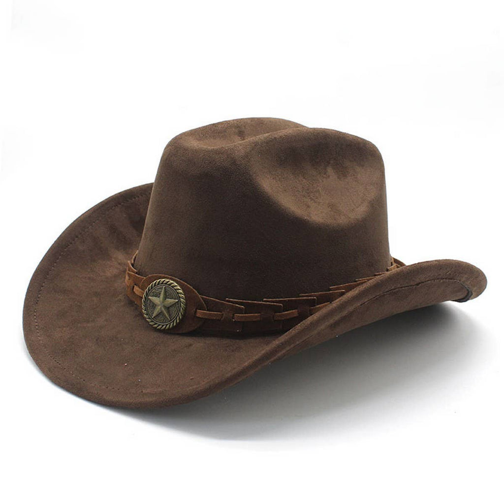 SUEDE FELT HAT COWBOY HAT MEN'S WOOL HAT FELT HAT_CWAH2510