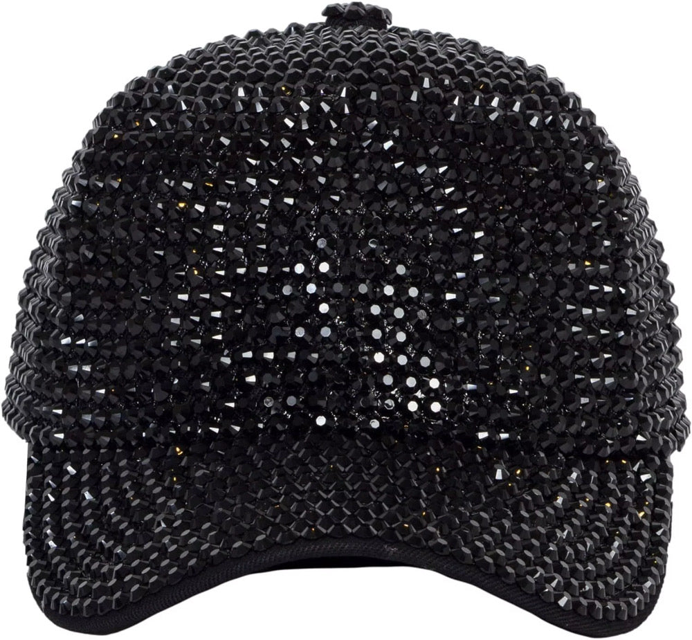 Bling EMBROIDERED STUDDED BASEBALL CAP