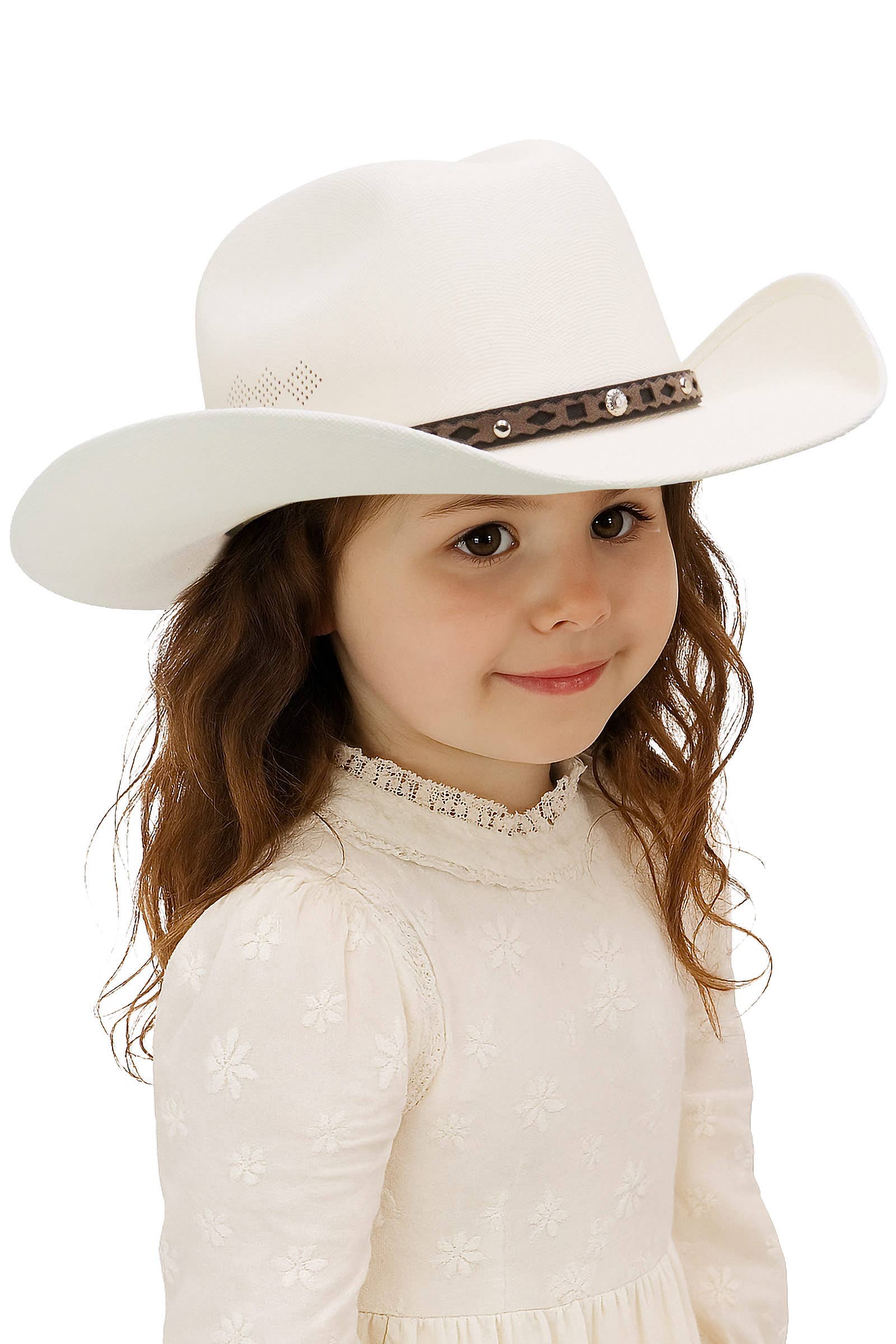 Kids Closed Cutter Crown Elite Painted Cowboy Hat