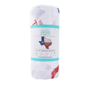 Texas Baby Boy Muslin Swaddle Receiving Blanket Soft Bamboo Cotton Blend