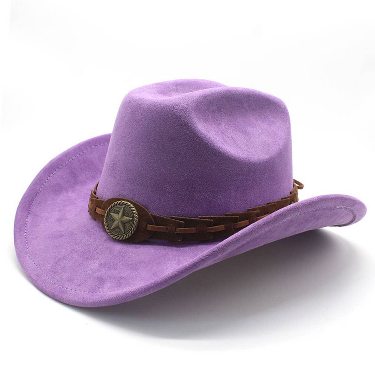 SUEDE FELT HAT COWBOY HAT MEN'S WOOL HAT FELT HAT_CWAH2510