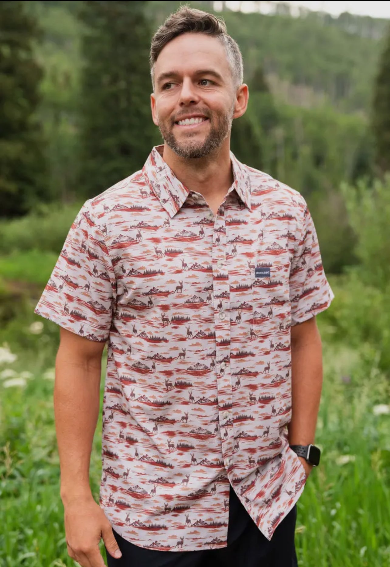 Burlebo TEXAS  Back to the mountains Performance Button-up vintage