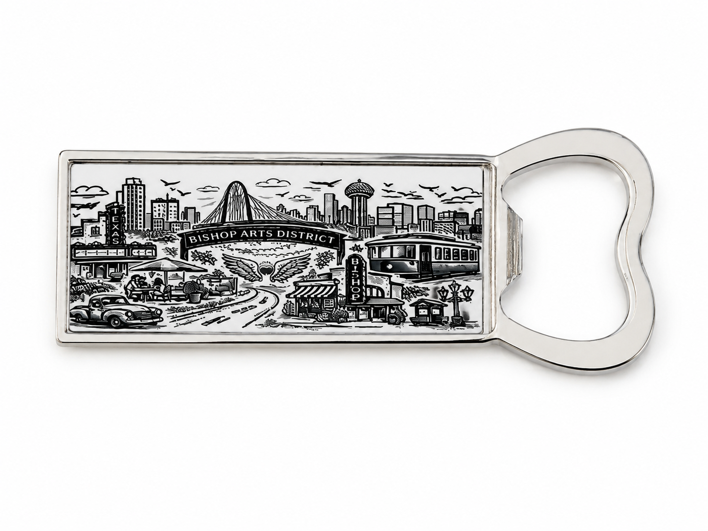 Bishop Arts District magnet Bottle Opener