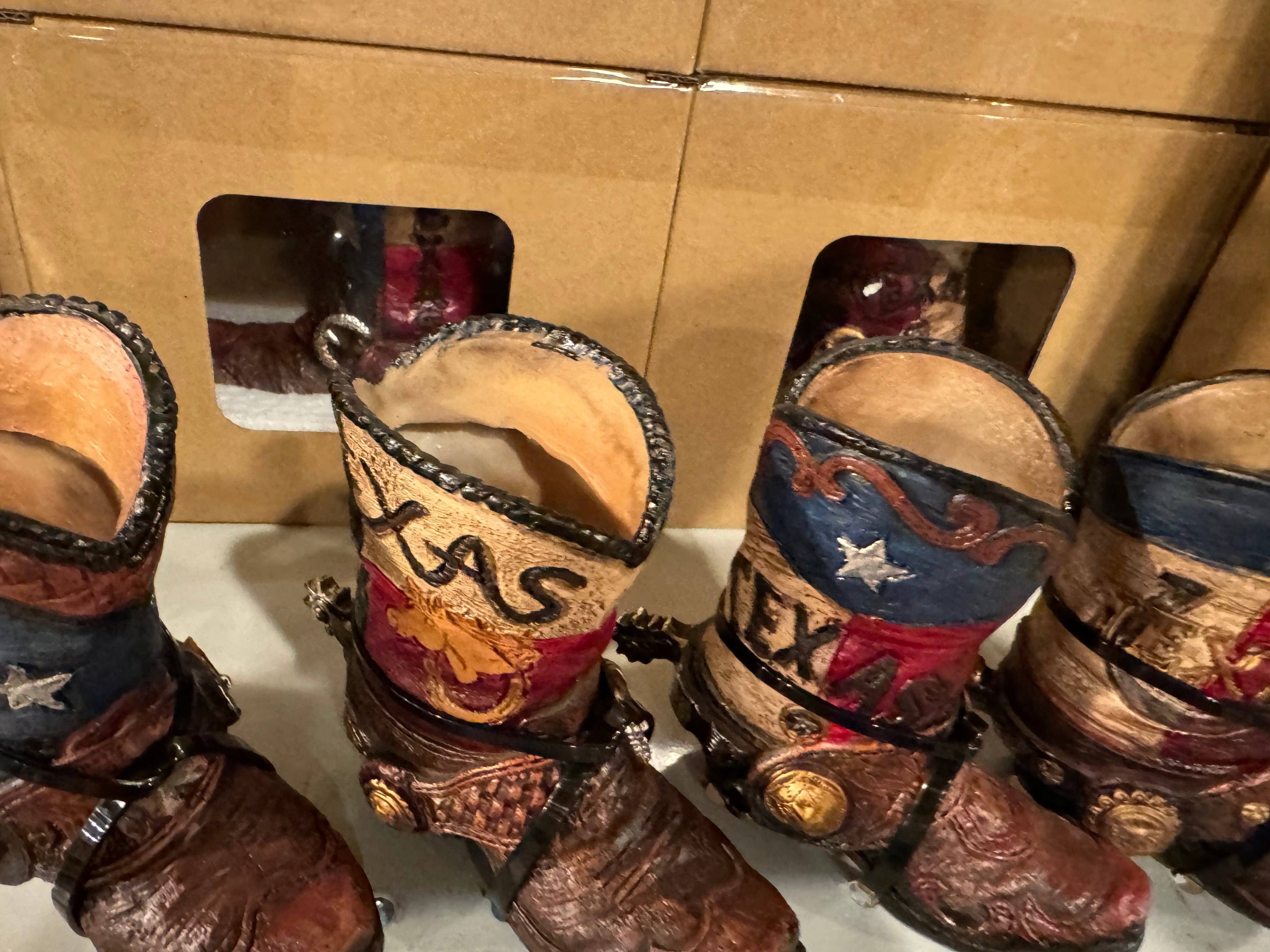 Texas Western Boot Vase