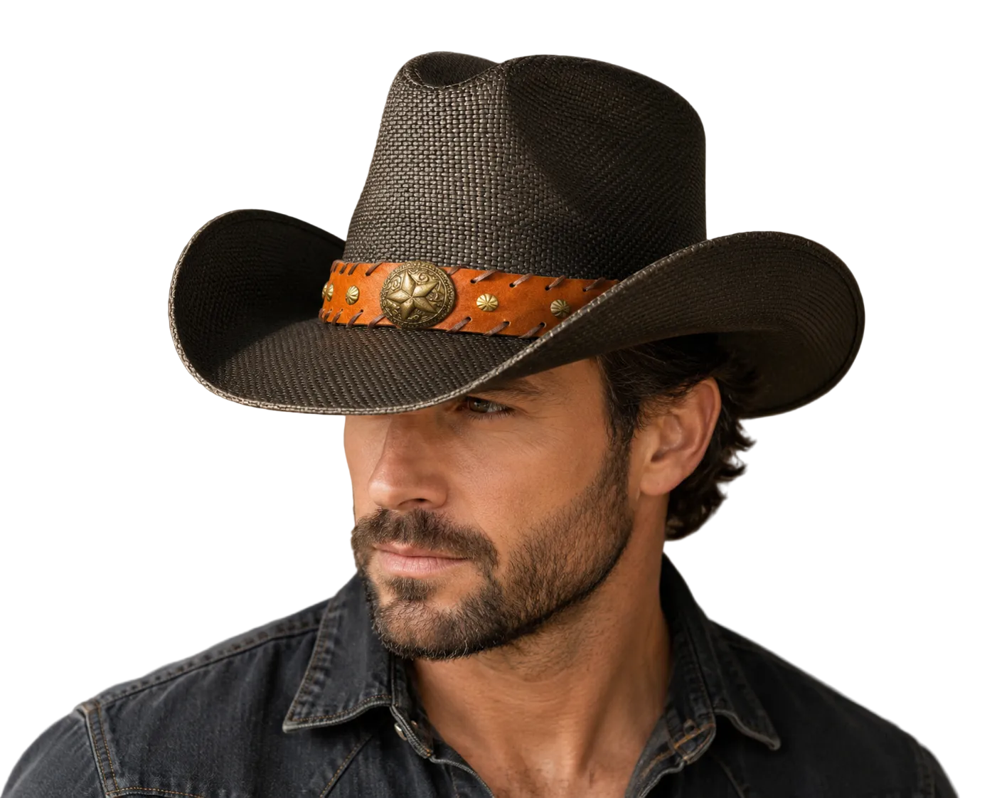 Midnight Maverick Straw Cowboy Hat