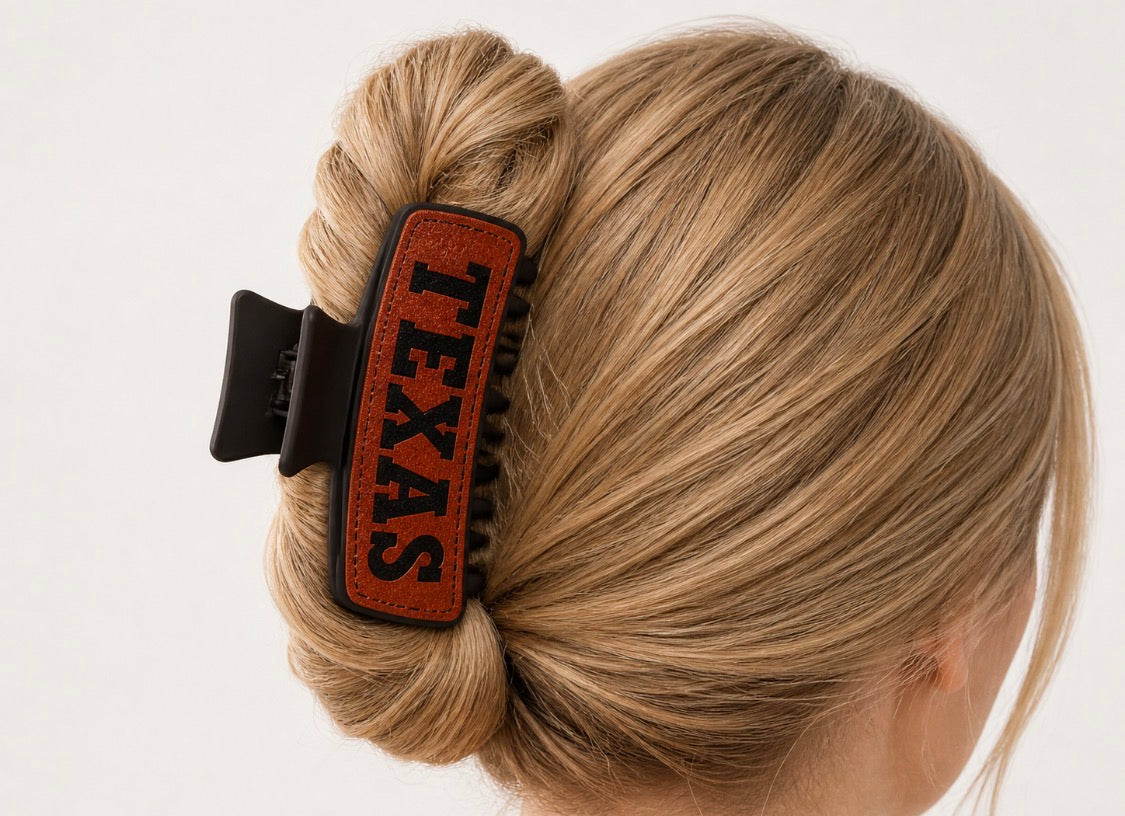 Western  Texas 3.25" Hair Claw Clips