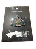 Collector edition Dallas Skyline  jumbo Lapel Pin