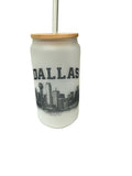 Dallas Skyline Can Glass