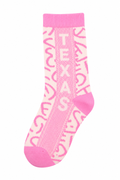 Texas Love Pink Socks