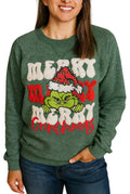 Grinch crewneck, snow fleece SWEATSHIRT