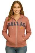 Dallas Chenille Zip Up Jacket Hoodie