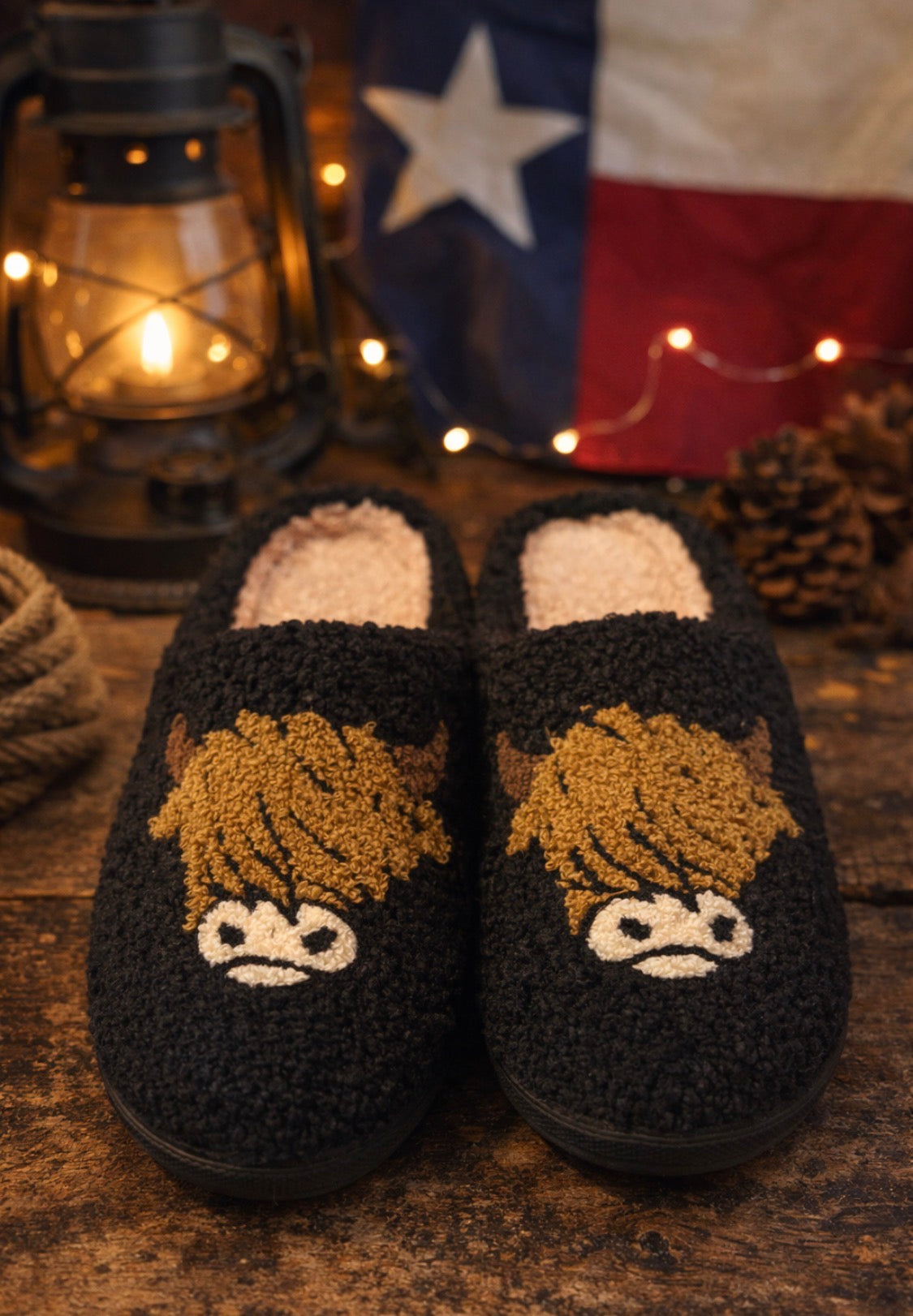 Highland Cow  Sherpa SLIPPERS