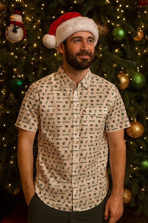 13 Texas Holiday Performance Pearl Snap Button Up Holiday Icons by Texas Life Outfitters
