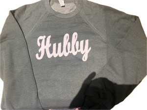 Hubby crewneck, snow fleece SWEATSHIRT