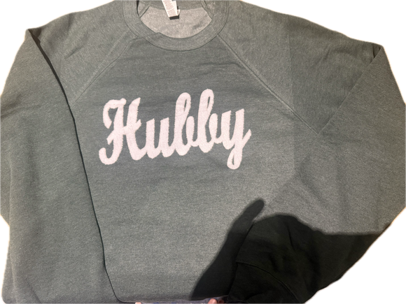 Hubby crewneck, snow fleece SWEATSHIRT