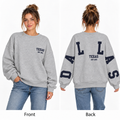 Dallas Wraparound Crewneck Sweatshirt – Oxford Gray