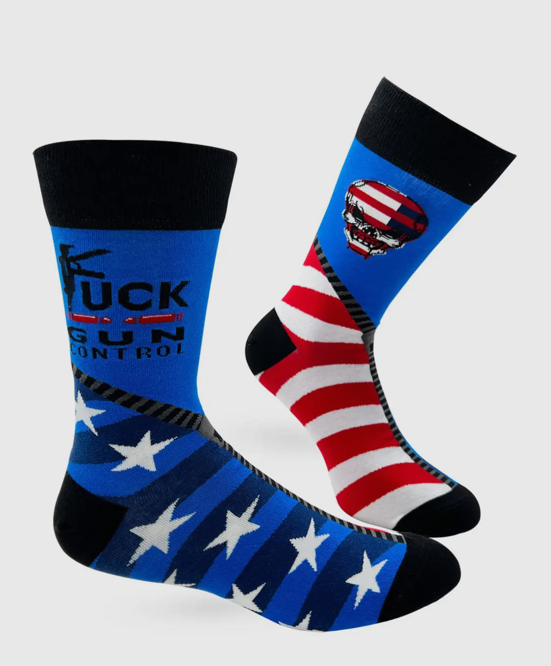F..k Gun Control Men's Novelty Crew Socks