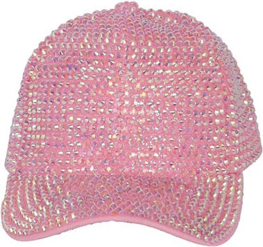Bling EMBROIDERED STUDDED BASEBALL CAP