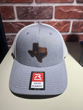 TEXAS MAP PATCH - Richardson Flex fit HEATHER Black /BLACK Cap Hat