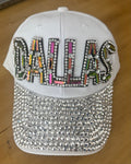 Dallas Bling EMBROIDERED STUDDED BASEBALL CAP
