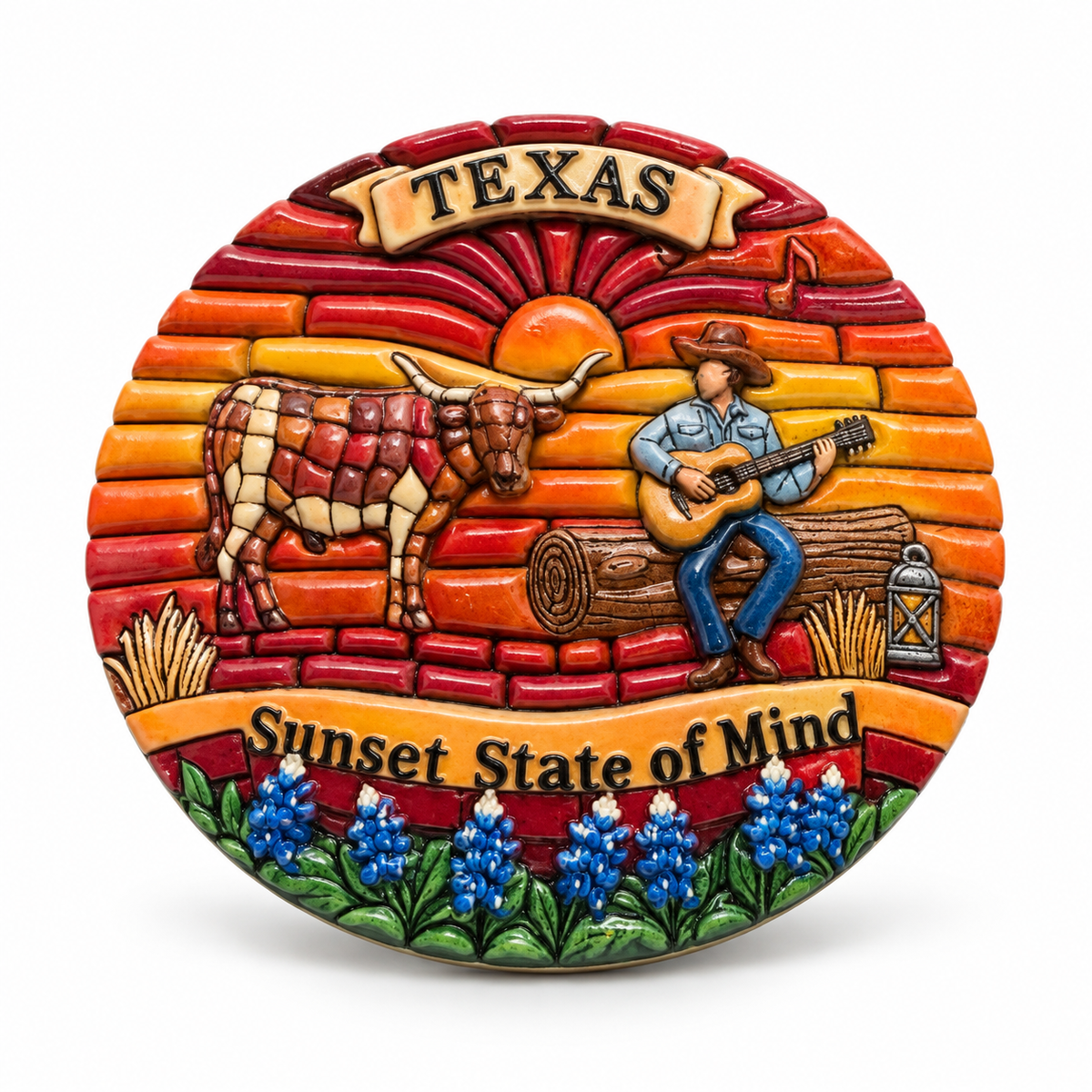 Texas Sunset State of Mind- Magnet