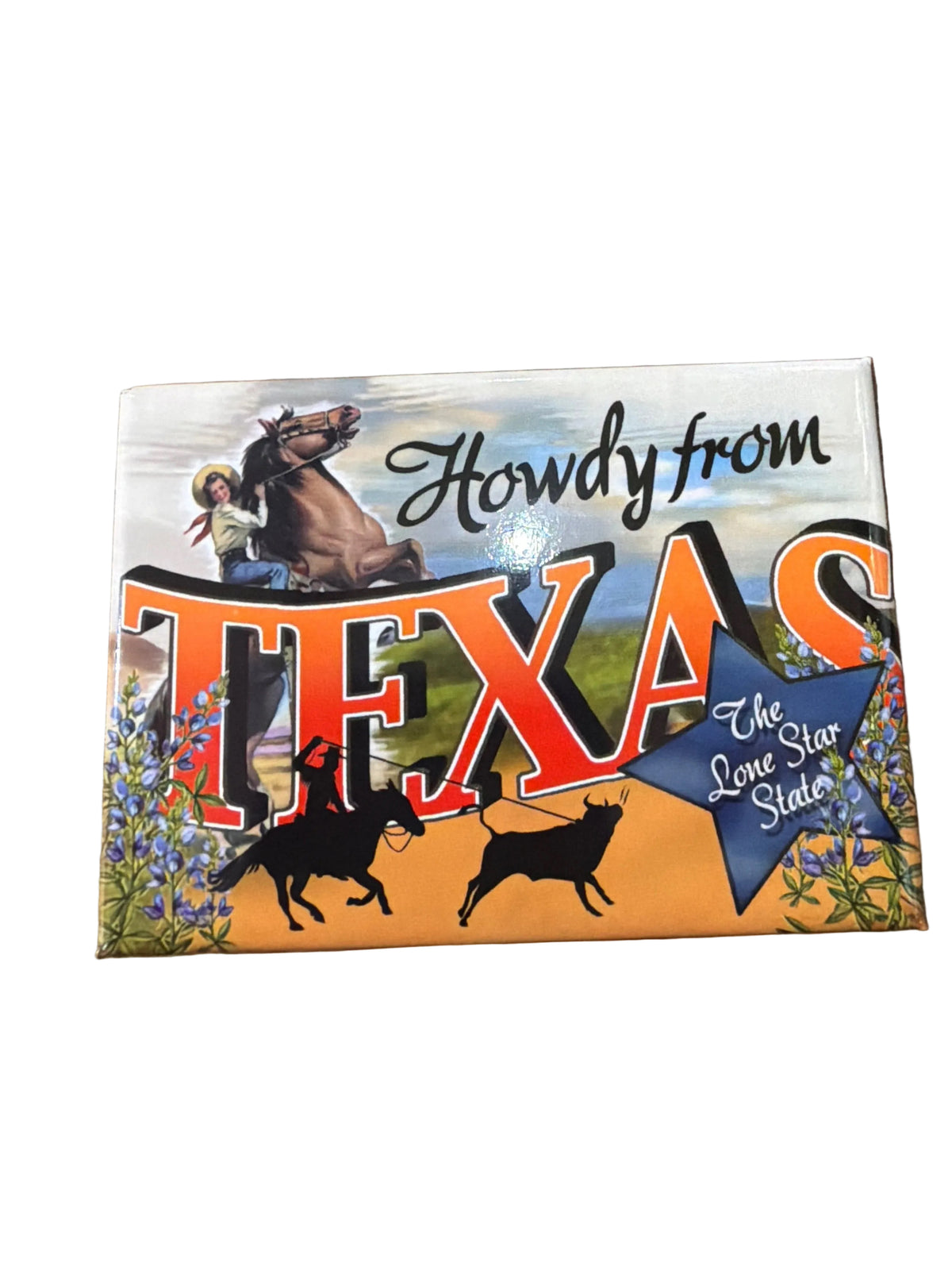 Howdy from Dallas, Texas - Vintage Image, Magnet