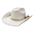 Western Cowboy suede embroidered Hat