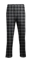 Grey / Black Double-Brushed Cotton Harley Flannel Pant  Plaid