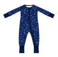 Texas Icons Baby Zip Up - bluebonnet blue