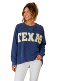 Vintage Texas Oversized Sweatshirt – Heather Navy