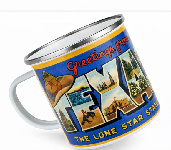 Texas Tin Campfire Coffee Mug