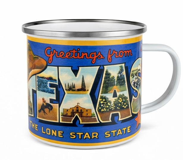 Texas Tin Campfire Coffee Mug