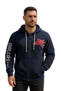 Dallas Pegasus Zip Up Jacket Hoodie