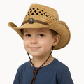 Kids Tycoon Half Taco Paper Straw Cowboy Hat: TAN / ONE SIZE