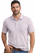 Texas Flag in the Shape of Texas Performance Polo