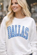 Dallas Flowers Tackle Twill Crew Sweatshirt