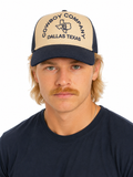 Cowboy Company  Retro 2-Tone  Natural Navy Cap Hat