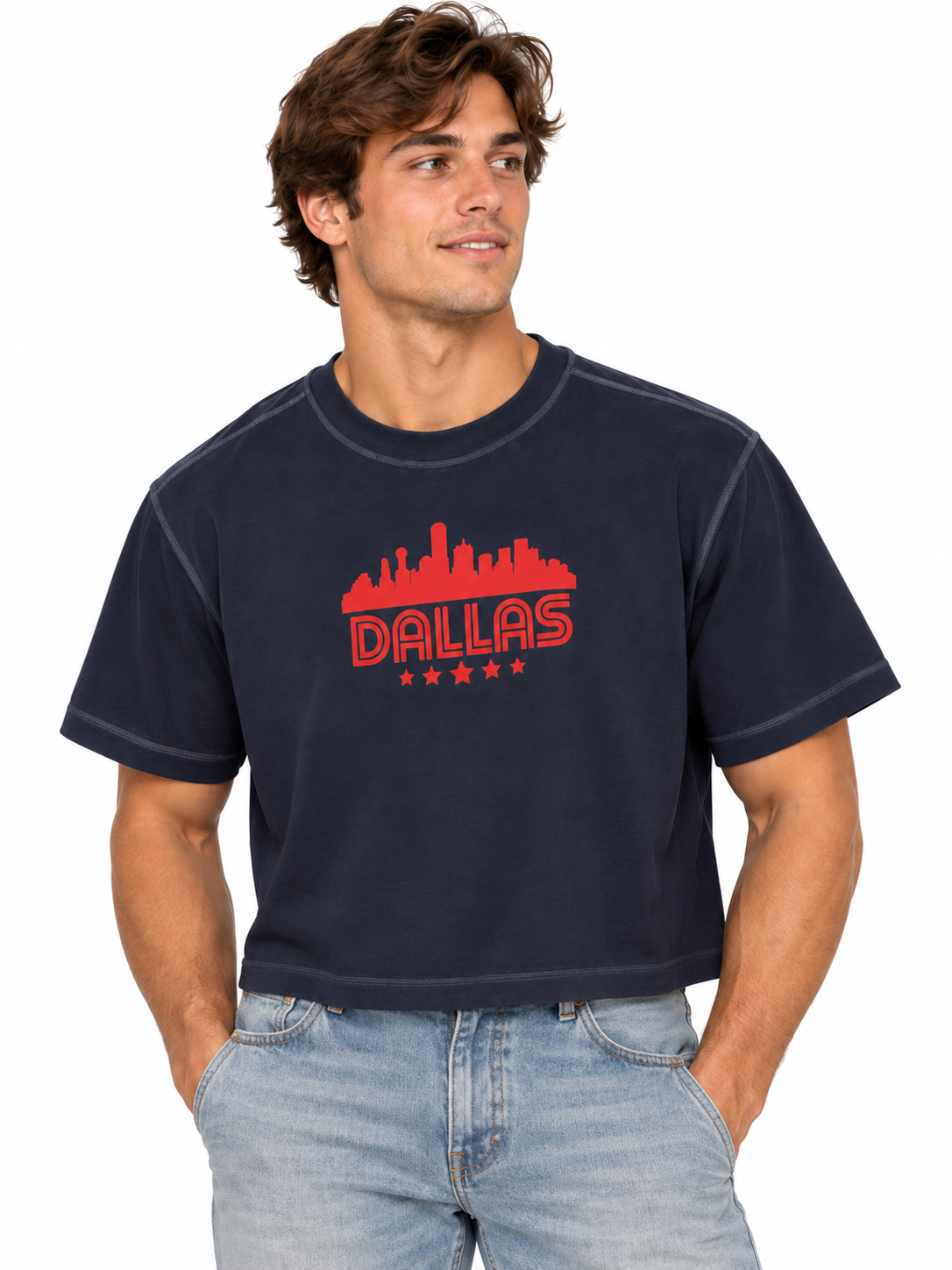 Dallas Skyline Heavyweight Boxy T-shirt