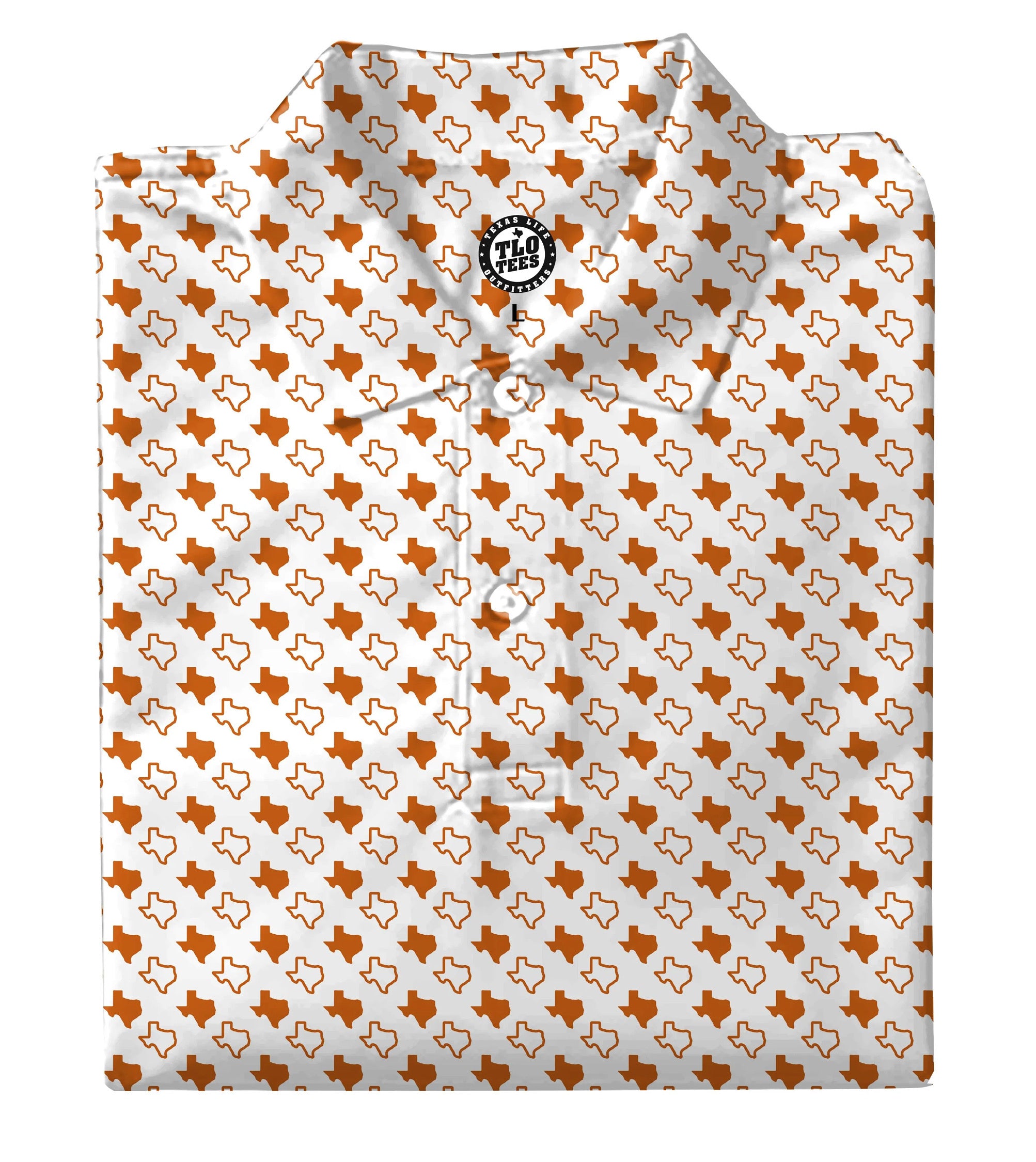 11 Texas State Performance Polo White/Orange