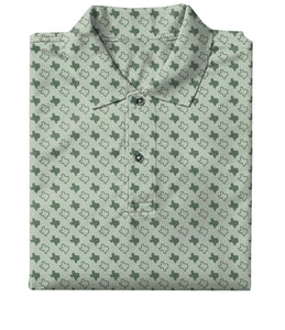 Texas State Performance Polo Light Green /Green