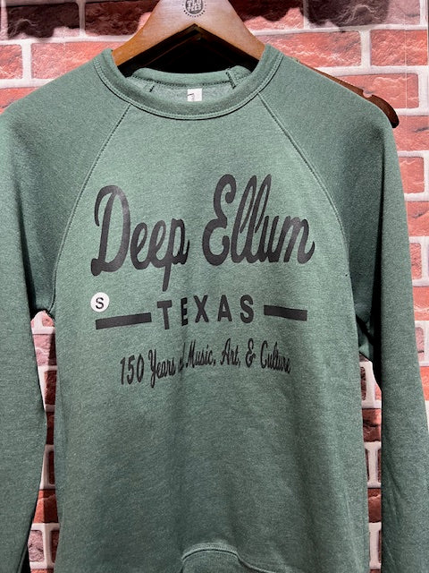 Deep Ellum 150 Years Music, Art, & Culture Crew Fleece Sweater