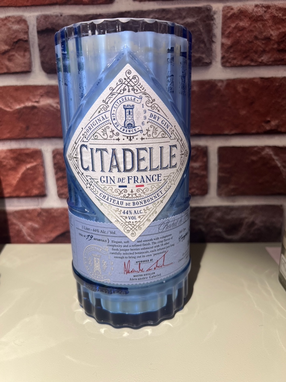Citadelle Gin De France Liquor Bottle Candle